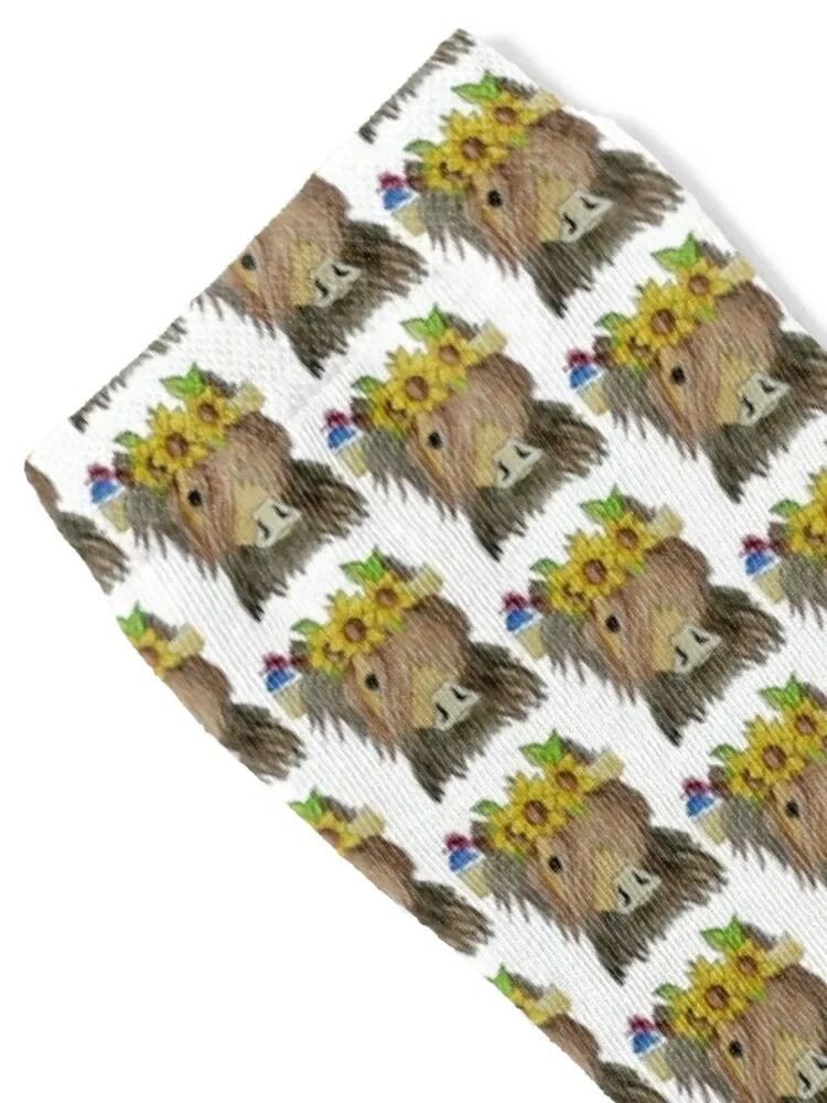 Whimsical and Cute Hyland Cow Socks sports stockings colored Socks Man Women's