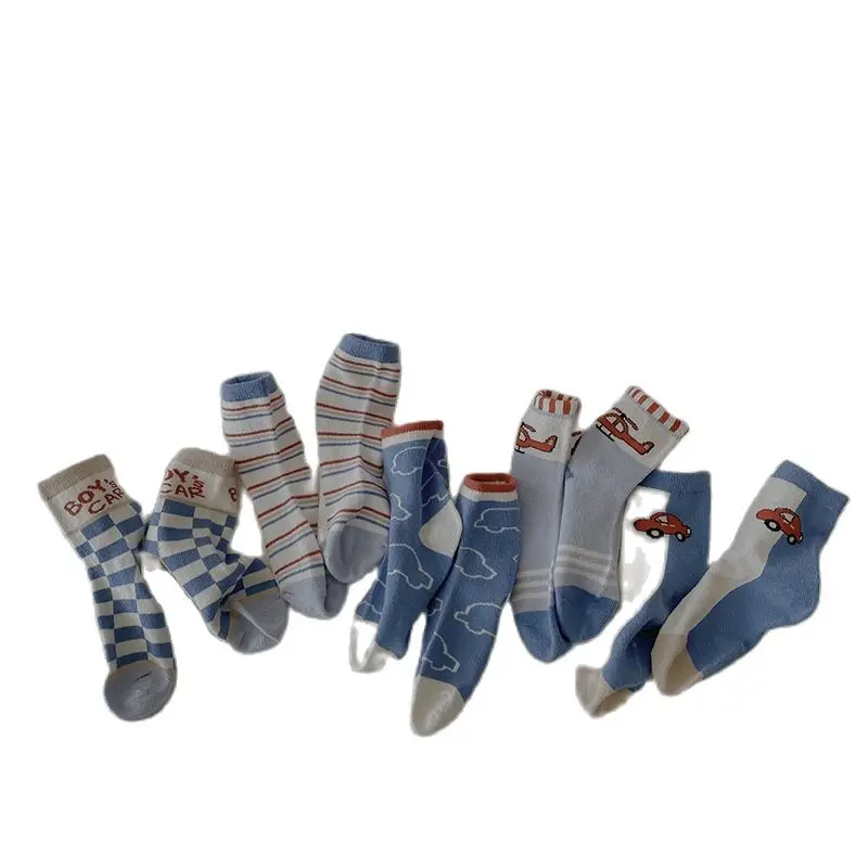 Рисунок 4 - 5 пар, Детские хлопковые носки