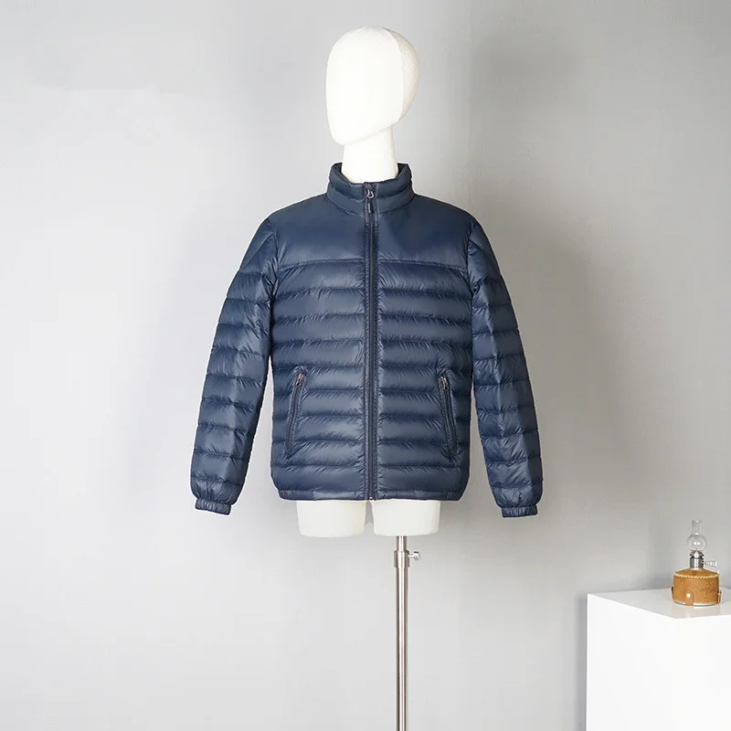 

Men's Down Jacket New Arrivals Men Stand Collar Ultra Light Short Down Coat Casual Classic Wind-Resistant Breathable Parkas