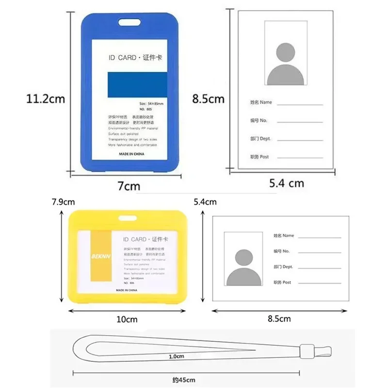 Premium Lanyard Card Holder with Neck Strap - Stylish and Durable ID, Bus, and Credit Card Case
