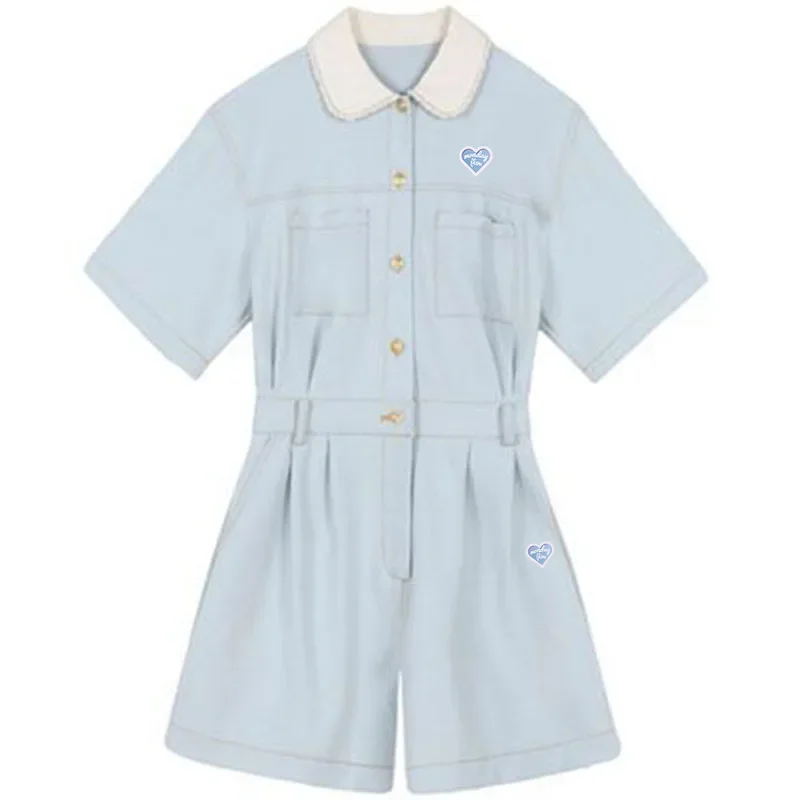 Monday Flow Summer Women's Golf Clothing Golf Suit Jumpsuit Shorts 2-piece Set Women's Wear Cargo Dresses