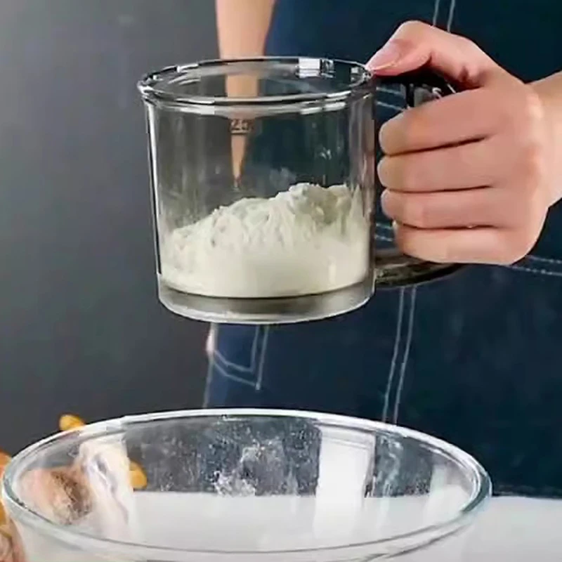 

1Pcs Flour Sifter Semi-automatic Handheld Flour Sieve Kitchen Gadget Handheld Flour Filter Professional Flour Sifters