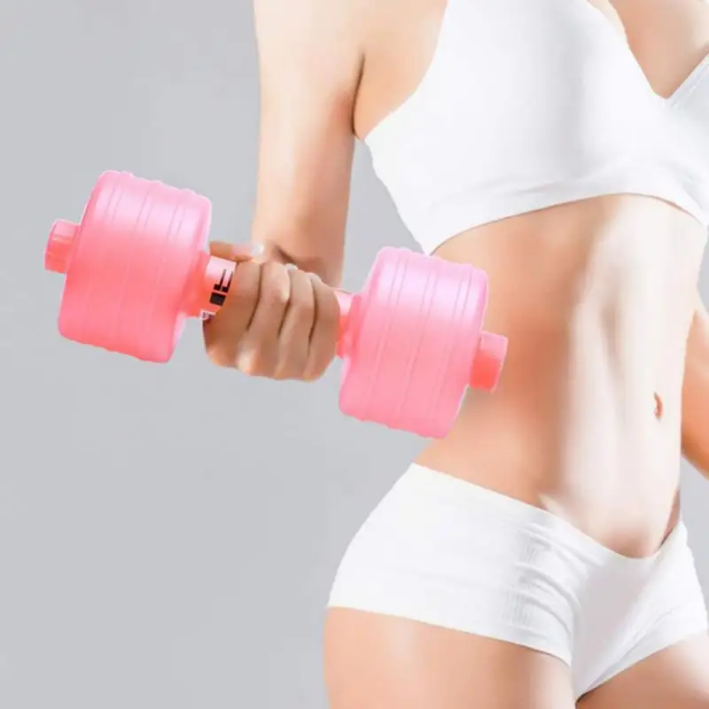 Fitness Dumbbell Adjustable Weight Double Lids Water Dumbbells 1kg Home Gym Weight Loss Tools Yoga Exercise for Business