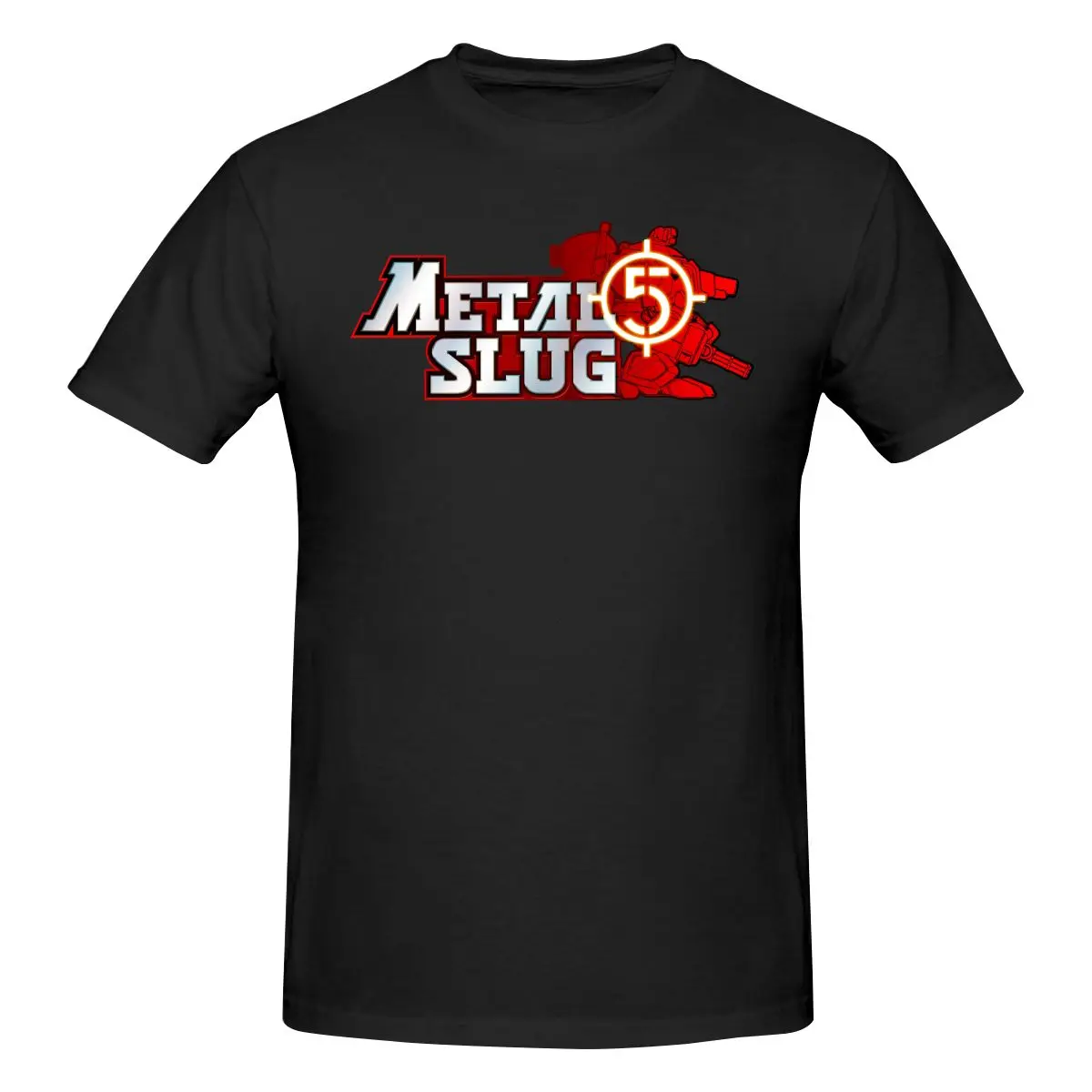 New Metal Slug T-Shirt Uomo Stampa Girocollo T-Shirt Estate Moda Manica Corta T-Shirt In Cotone