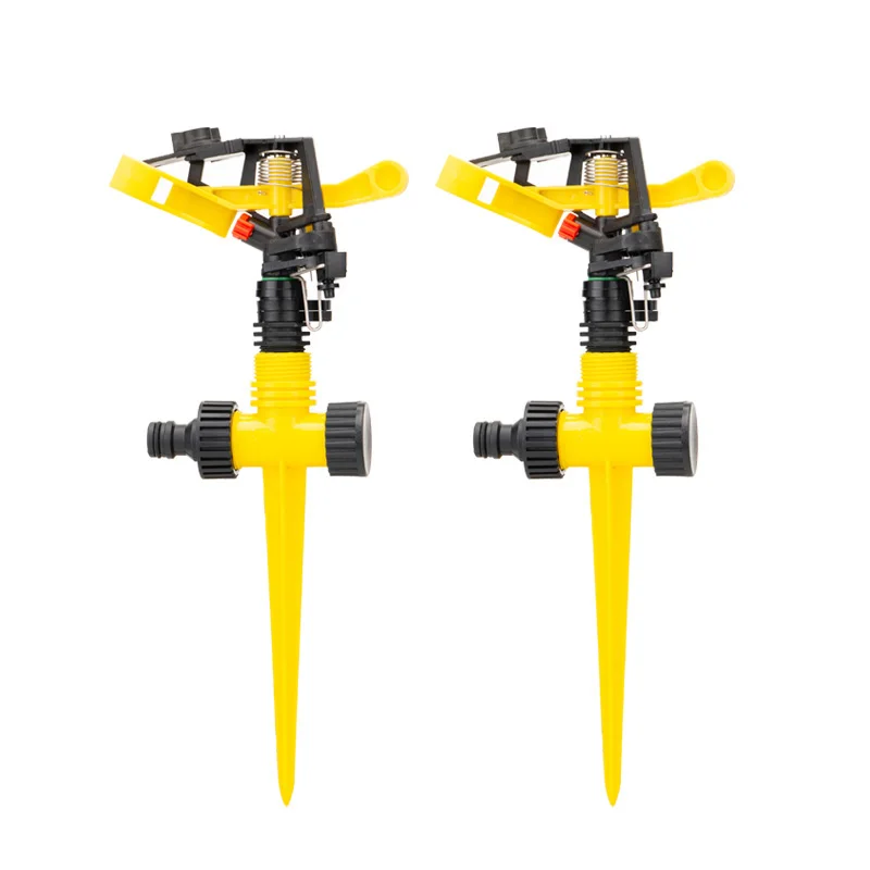 Adjustable Spiked Rocker Impact Sprinkler Garden Agriculture Watering Nozzle Lawn Irrigation Watering 360 Degrees Rotary Jet Adjustable Spiked Rocker Impact Sprinkler Garden Agriculture Watering Nozzle Lawn Irrigation Watering 360 Degrees Rotary Jet