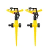 Adjustable Spiked Rocker Impact Sprinkler Garden Agriculture Watering Nozzle Lawn Irrigation Watering 360 Degrees Rotary Jet