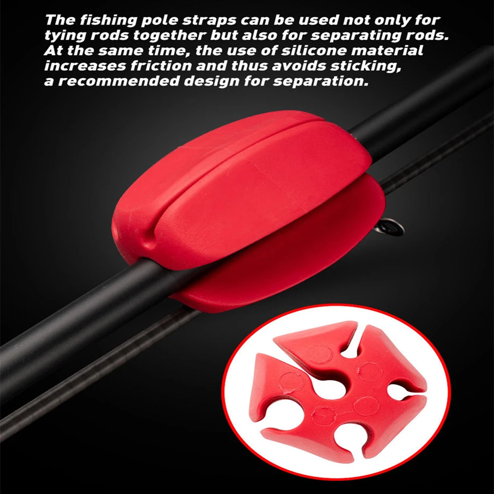 

Fishing Rod Holder Straps Fishing Pole Straps Bundle Rod Ball Fixed Ball Rod Strapping Wrap Band Outdoor Fish Tool