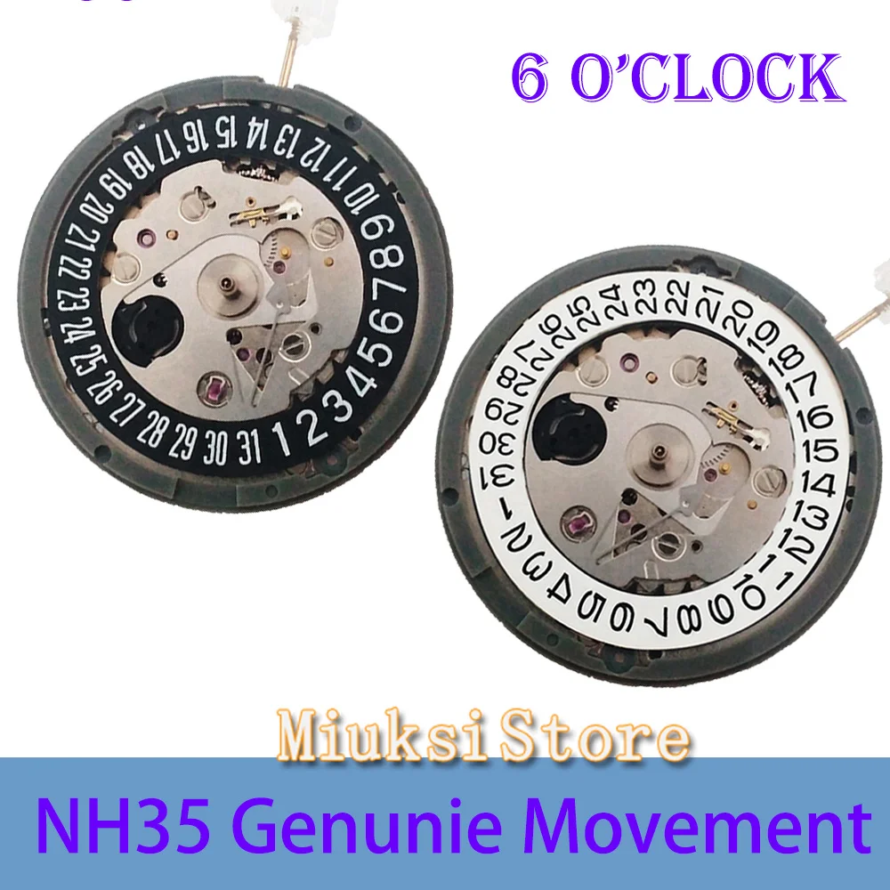 

6.0 NH35 NH35A Watch Mechanical Automatic Movemen mechanical Date at 6.0 o'clock Self-Windin High Quality Watches Repair