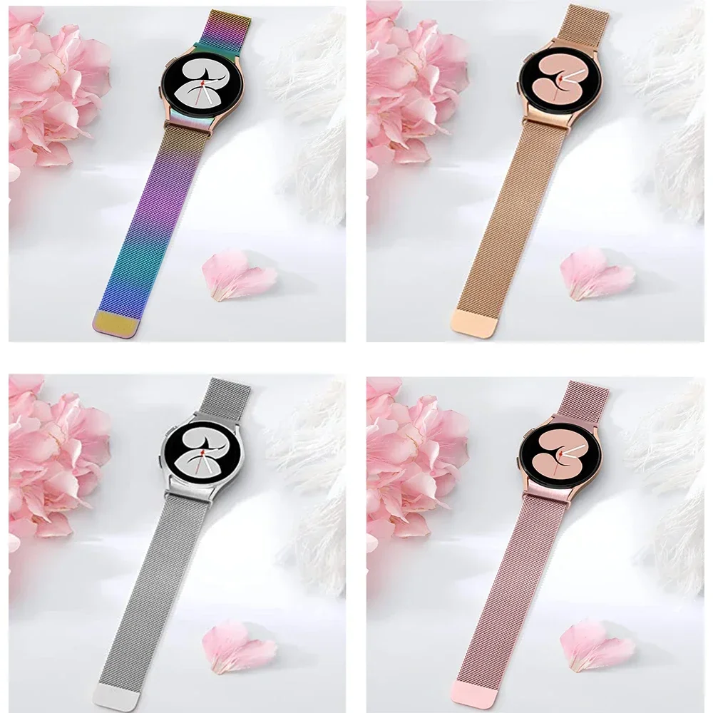 Elegant Milanese Loop Bracelet for Smartwatches, No Gaps Design, Stainless Steel Band in Multiple Sizes