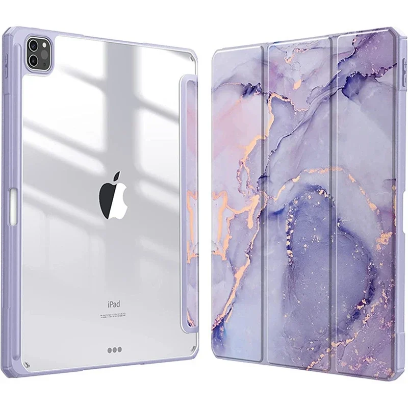 

Smart PU Case for iPad Air 4th 5th iPad 10th 10.9 Funda for iPad Pro 11 7th 8th 9th 10.2 5th 6th 9.7 3 10.5 Transparent Cover