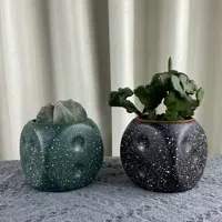 Creative Dice Square Flower Ceramic Pot Pen Holder Storage Jar Container Succulent Flower Pot Home Decoration Vase Storage Tank 2