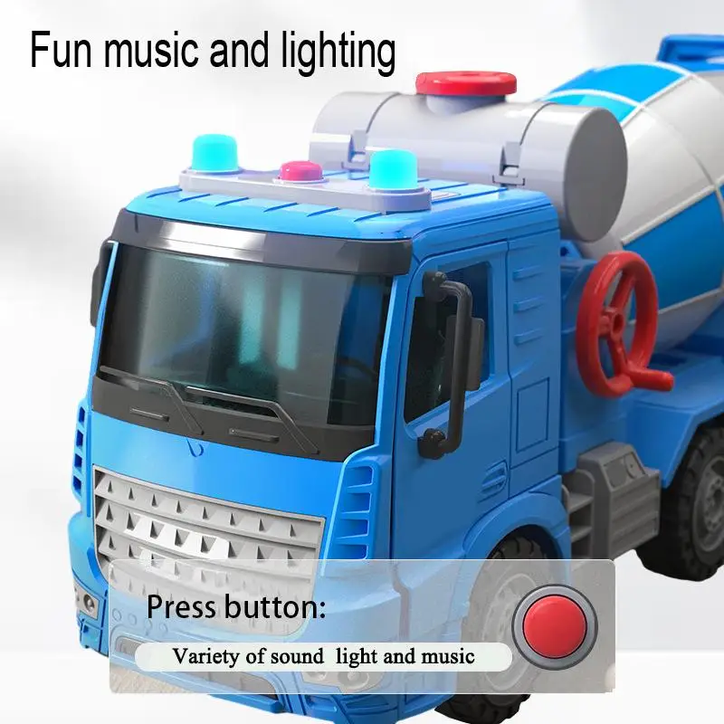 Blue Inertia Simulation Lighting Music Mixing Cement Dump Truck: The Ultimate Game-Changer for Construction Enthusiasts