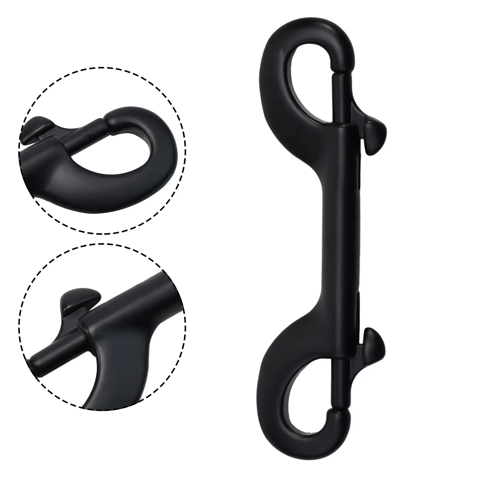 

Scuba Diving Snap Hook Black/White/Purple Double Ended 100x23x10mm 1x 316 Stainless Steel High Quality Material