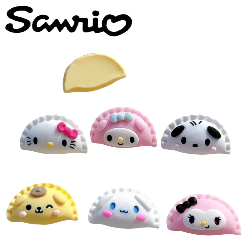 

Hello Kitty Cinnamoroll Sanrio аниме мультфильм аксессуары пельмени заколки для волос аксессуары для волос крем клей искусственные патчи