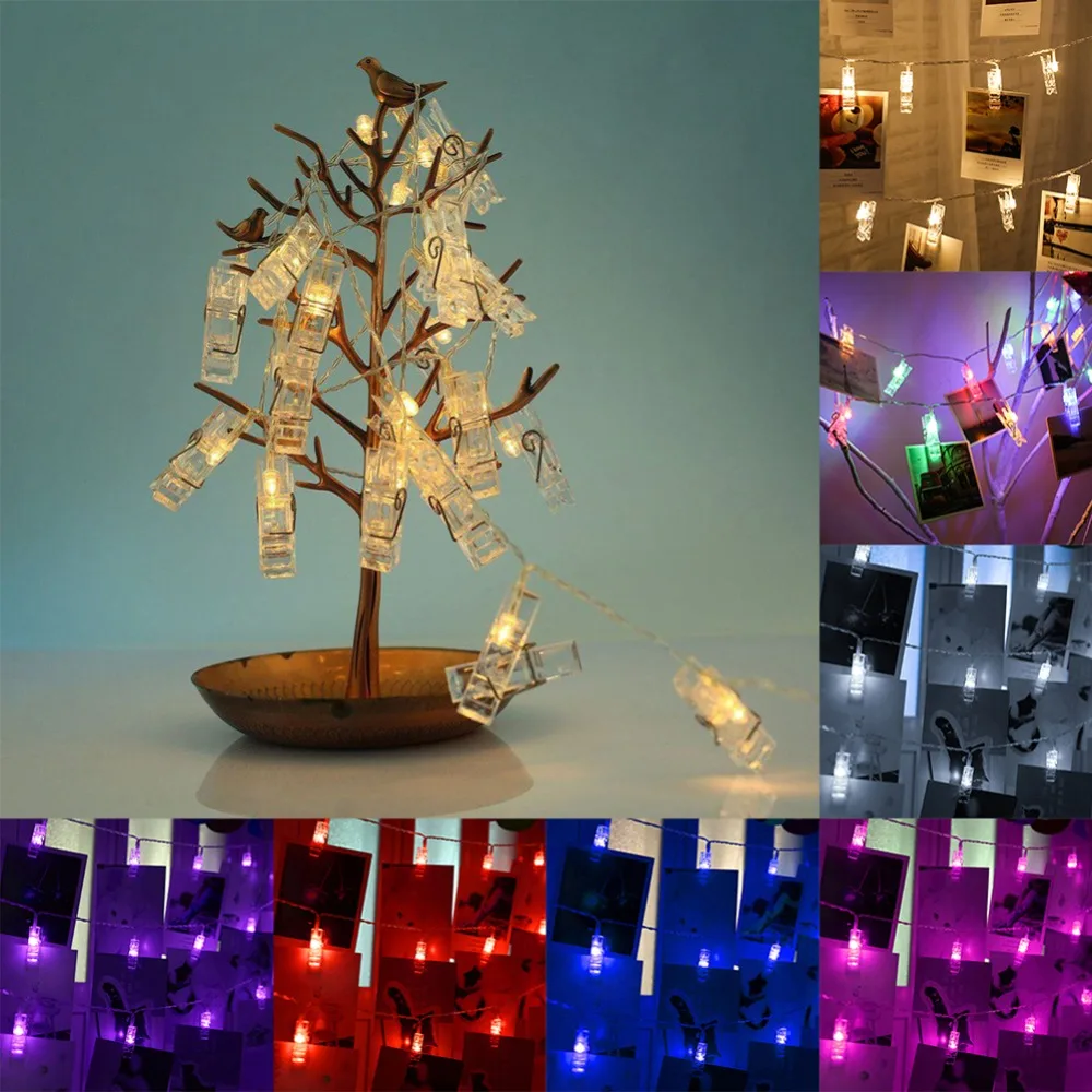 Illuminating LED Photo Clip String Lights for Stylish Room and Studio Decor
