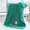 New Xmas Face Towel Christmas Decor Red Santa Claus New Year Gift Home Bathroom Washing Hand Face Towel Cloth Man Woman 3