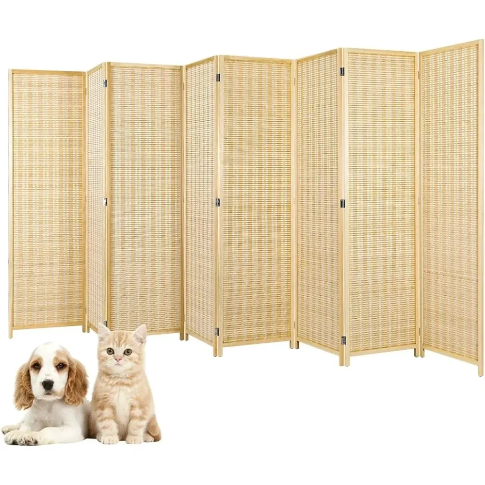 

Desk Partition Moving Room Partitions and Dividers for Dressing Room Bedroom Office 5.6 Ft. Natural Fence Privacy Screens Screen