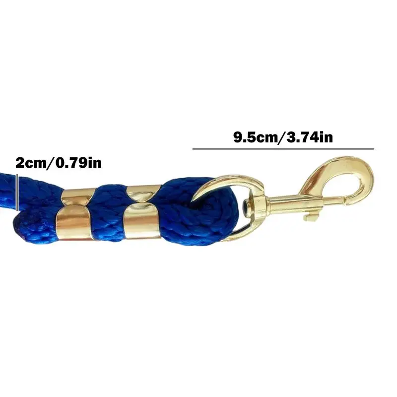 Horse Rope 6.5ft Training Lead With Trigger Bull Snap Strong Cord For Effective Handling Long Walking Lead For Equestrian Sports 6