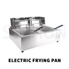 Double Tank Electric Fryer With Detachable Oil Filter Basket And Lid Stainless Steel Automatic Constant Temperature Fryer 1