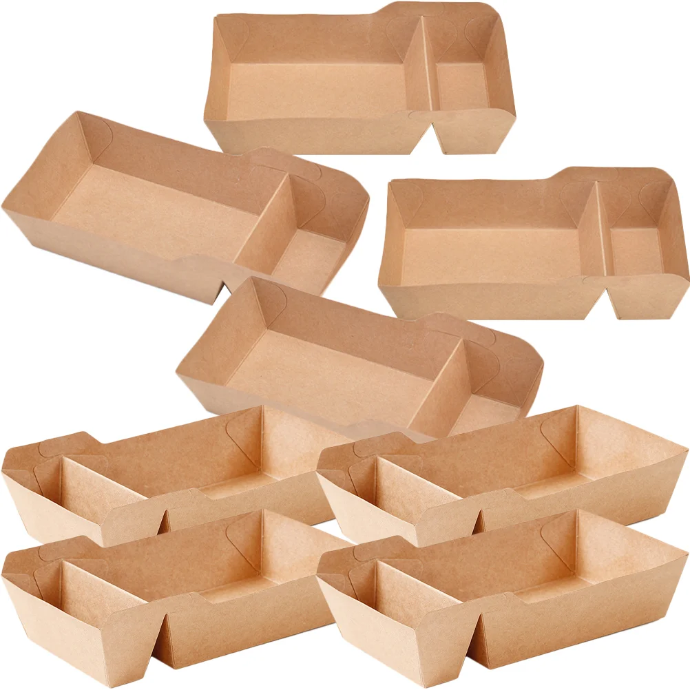 

Snack Kraft Paper Potato Chips Box French Fries Holder French Fries Cups Egg Puffs Cups Paper Snack Boxes Tableware