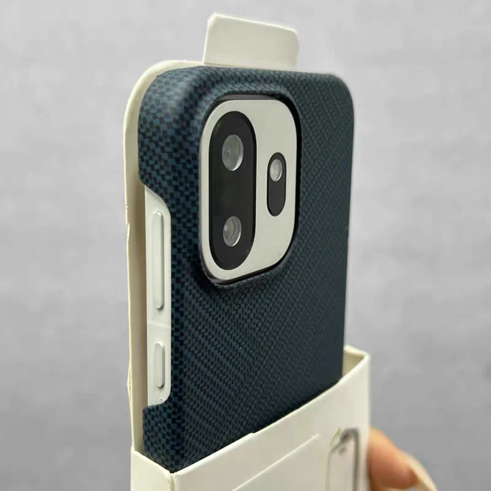 Ultra Thin Carbon Fibre Kevlar Pattern Half-Pack Rugged Armor Case Cover