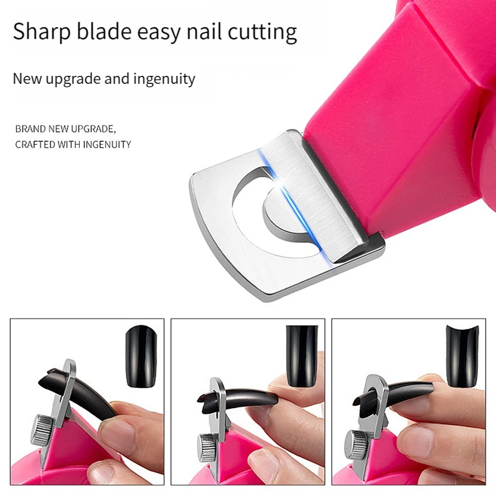 Nail Clipper Acrylic Nail Clipper Adjustable Stainless Steel Cutter Trimmer for Nail Art Beauty Salon Tool Manicure Project
