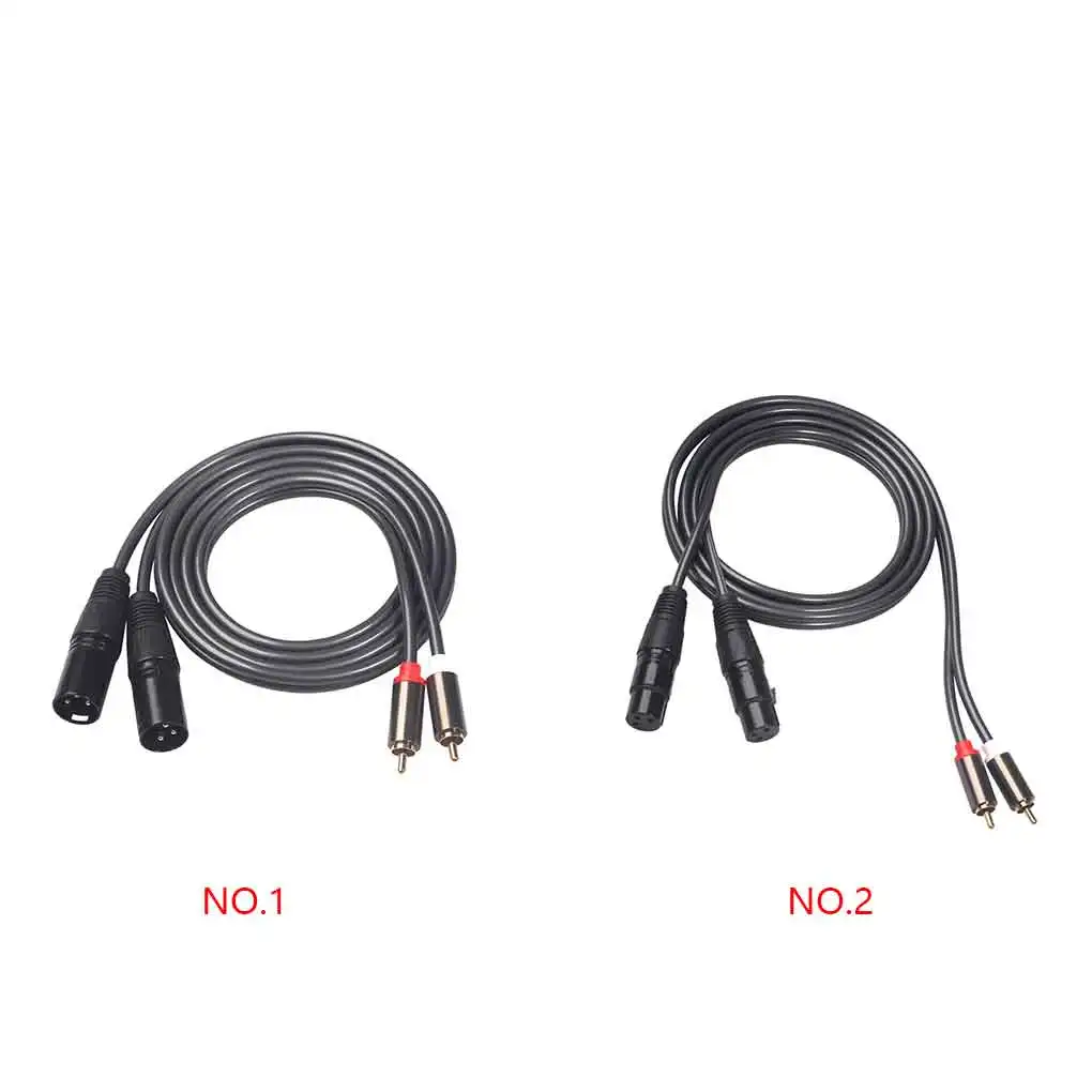  RCA -XLR  ̺, 2 XLR-2 RCA ÷ , HIFI ׷  ͽټ ̺, 1.5m