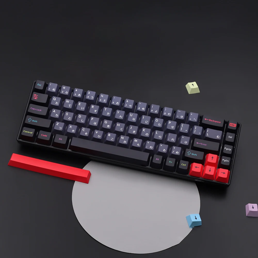 Gmk Dracula Keycaps Perfil de Cereja 151 Chaves Inglês Japonês Pbt Sublimação Dye Keycap Teclado Mecânico para mx Switch 1.75u - Imagem 6