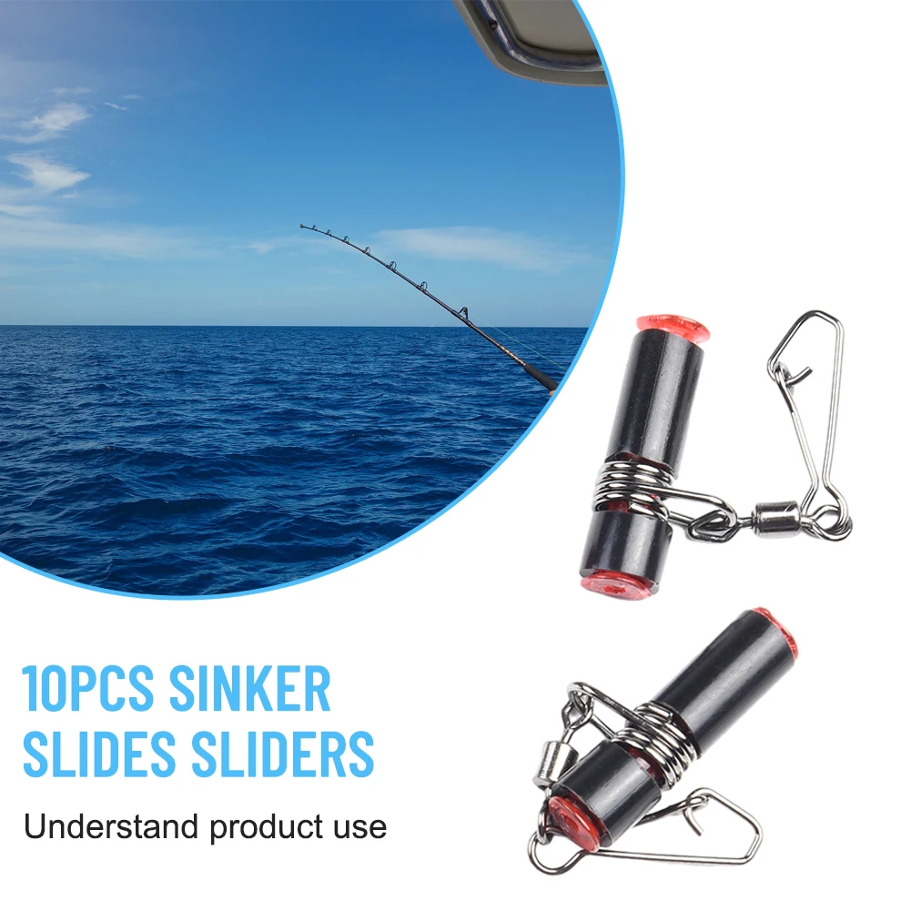 10pcs Sea Fishing Balance Line Sinker Slider Line Group Sub-line