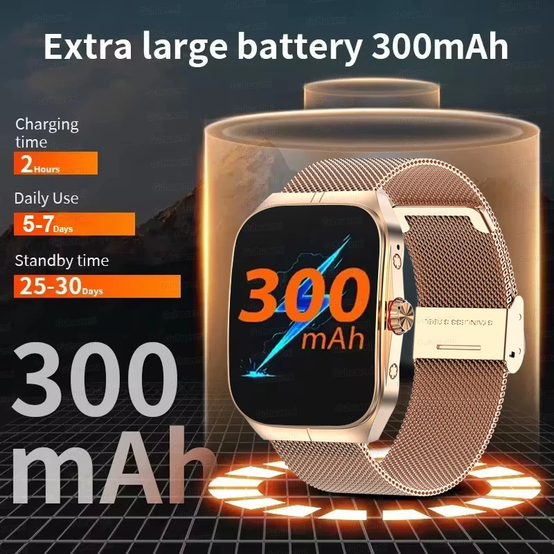 2025New1.95 inch Smart Watch Bluetooth Calls music IP68 Waterproof  Sports Mode Health Monitoring Voice control Smart Watch 6