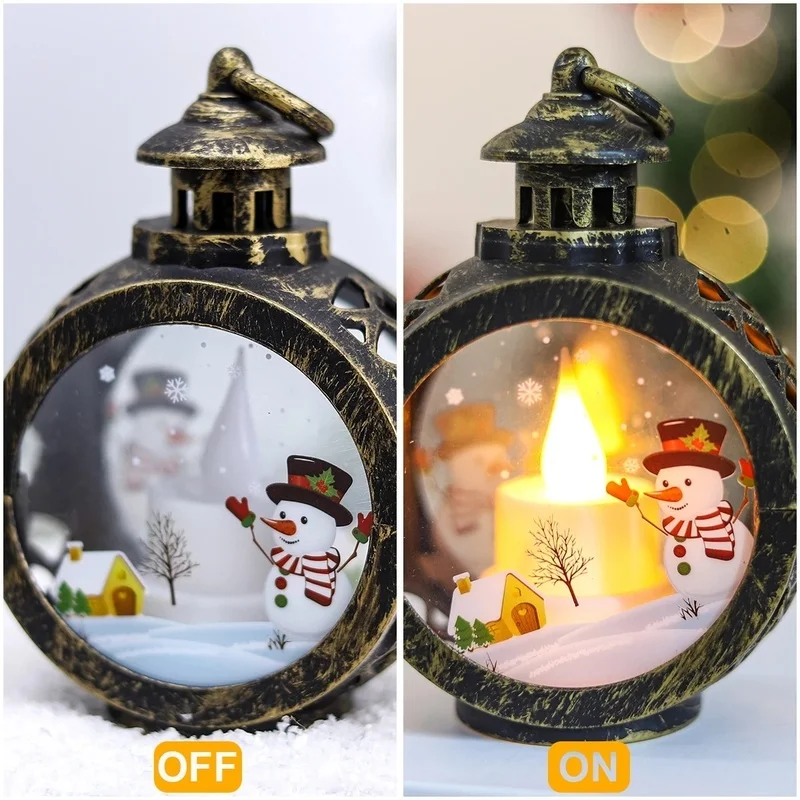 Christmas Round Wind Light Merry Christmas Decoration For Home Christmas Ornaments Xmas Gift New Year