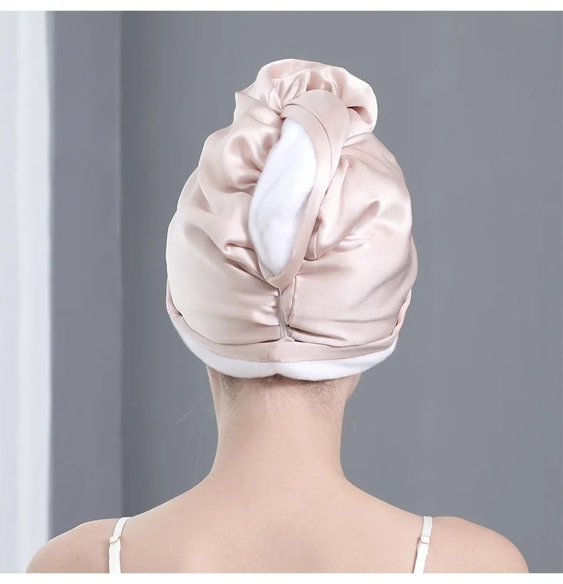 OEKO-TEX certified mulberry silk hair drying wrap