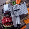 Commercial slicer electric semi-automatic meat slicer cutting fat beef and mutton roll machine frozen meat hand push meat planer 2