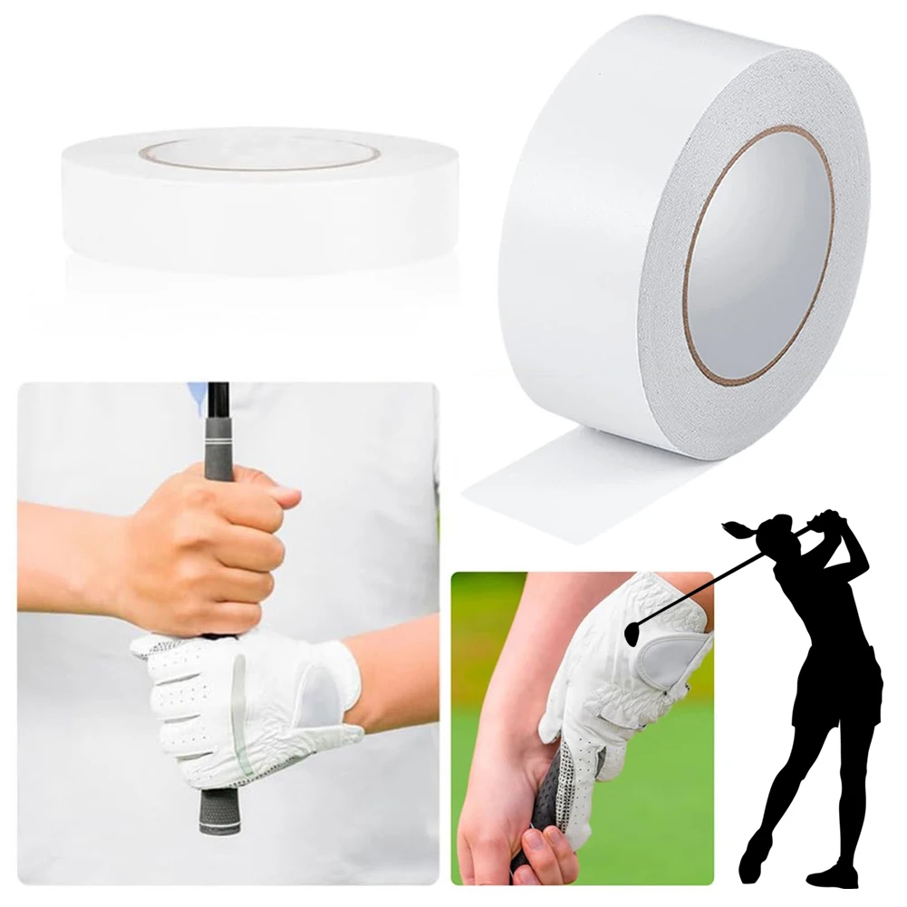 Double Sided Golf Grip Tape Golf Grip Tape Roll Cuttable Grip Strip Tape Roll Long Lasting Waterproof for Regriping Golf Clubs