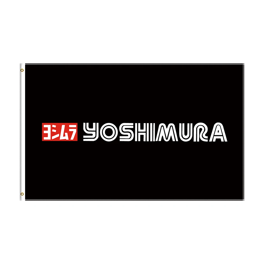 

3x5 Ft Yoshimuras Flag Polyester Printed Racing Motocrycle For Decoration 1