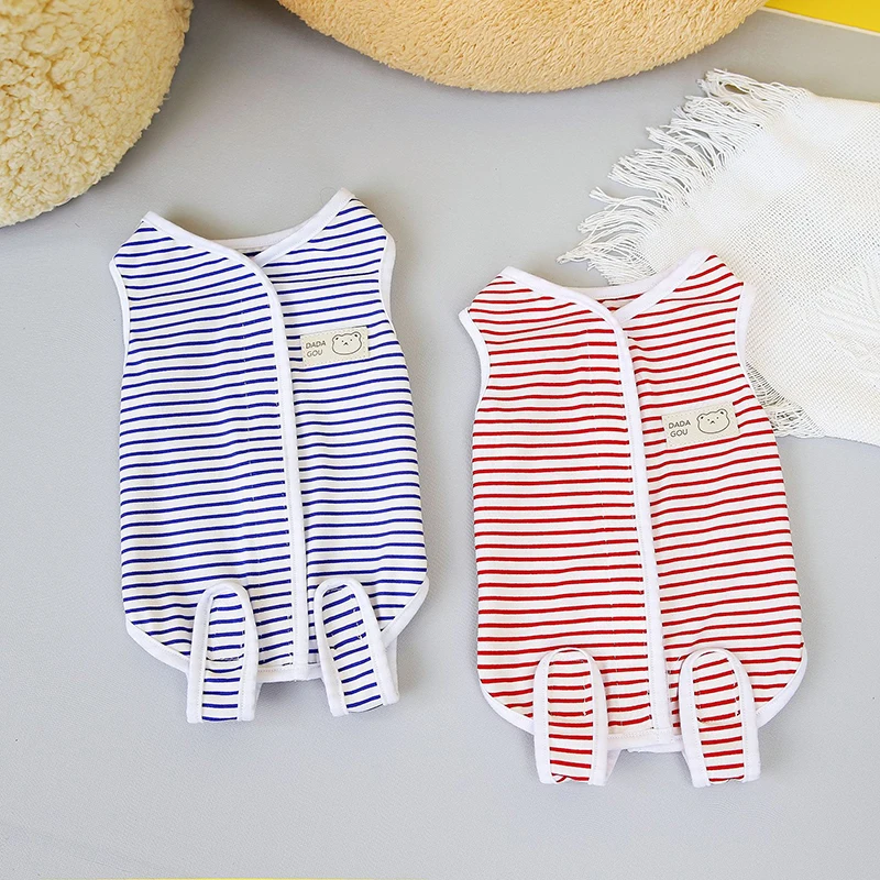 

Cat Anti-licking Sterilization Suit Puppy Clothes Breathable Kitten Surgery Suit Weaning Pet Body Strap Vest Roupa Para Cachorro