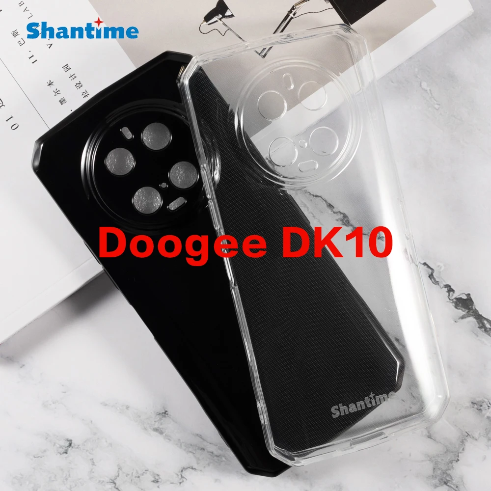 Doogee-Pudim Gel Silicone Telefone Protetor Shell Traseiro, Doogee DK10 Core, Estojo TPU Macio