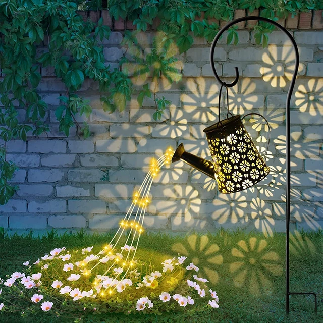Star Shower Watering Can Lights - Waterproof Solar Garden Decor