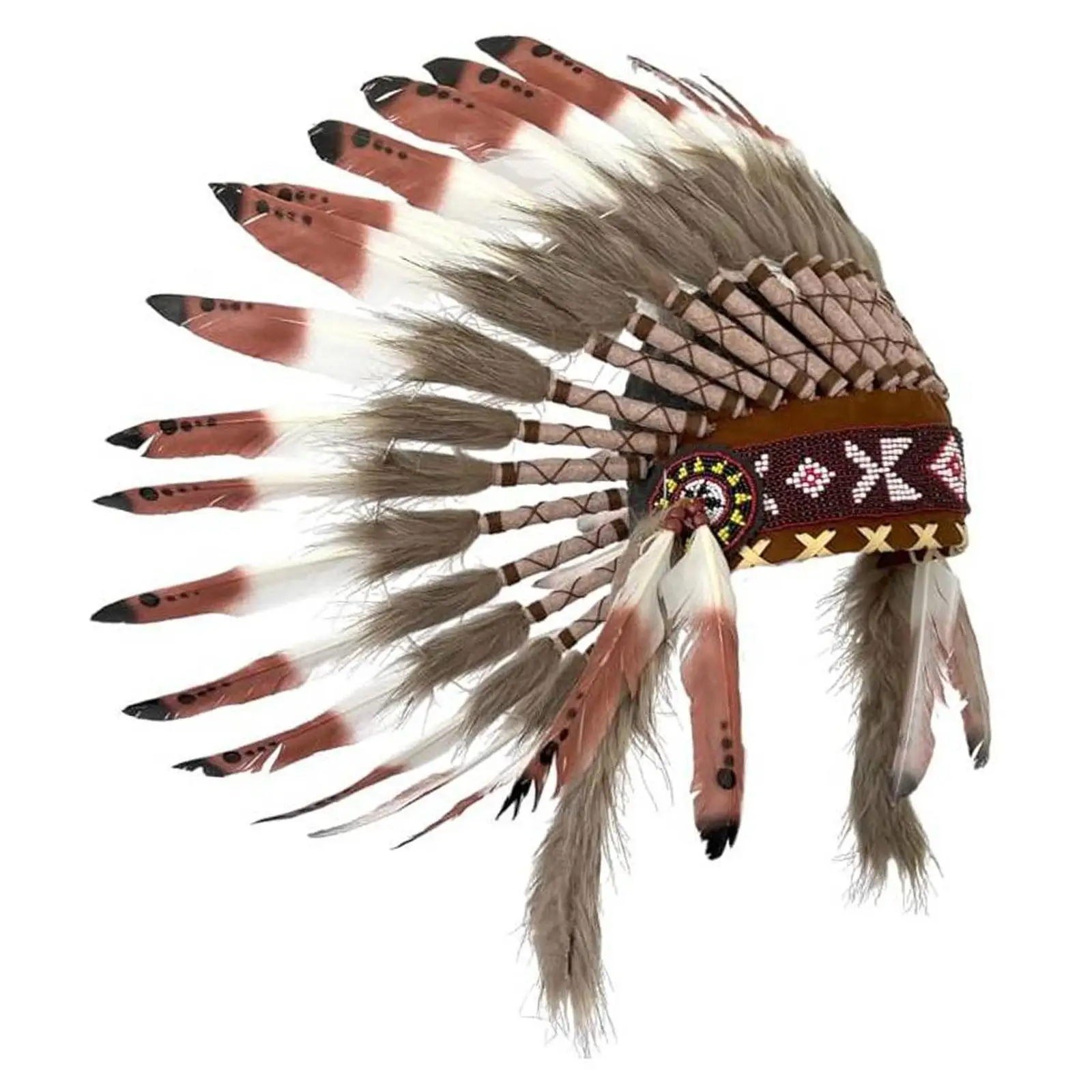 Chief Indian Hat Headband for Stage Performance Dance Show Cosplay Party