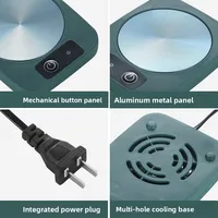 Chauffe-tasse intelligent 55 degrés, prise EU/US 220V/110V, tapis chauffant isolant, sous-verre chauffant pour lait, café, bureau, thé, usage domestique 5