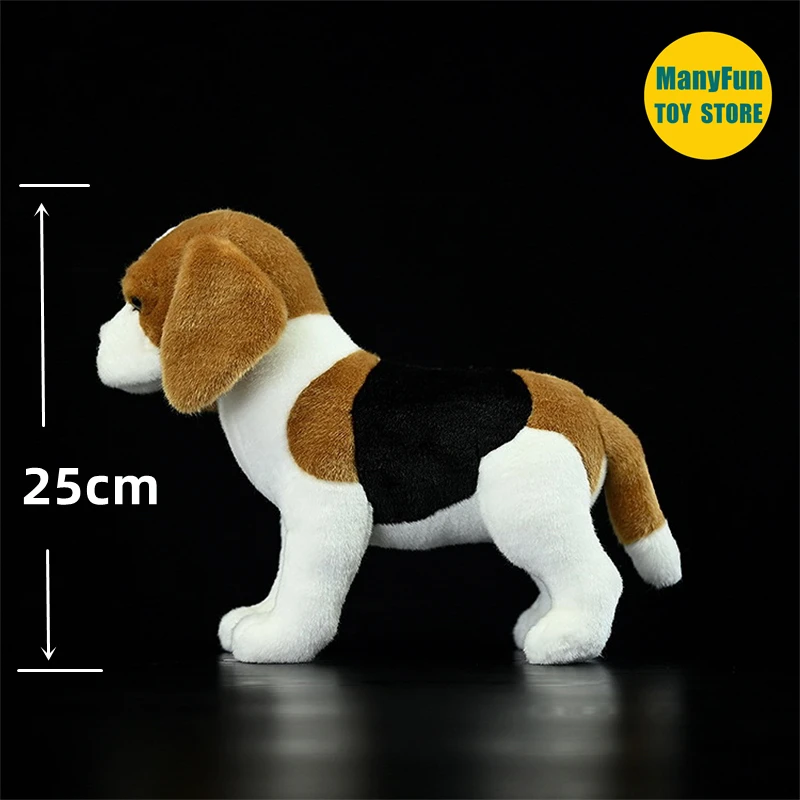 Beagle Dog Plush Toy High Fidelity Harrier Plushie Hound Dog