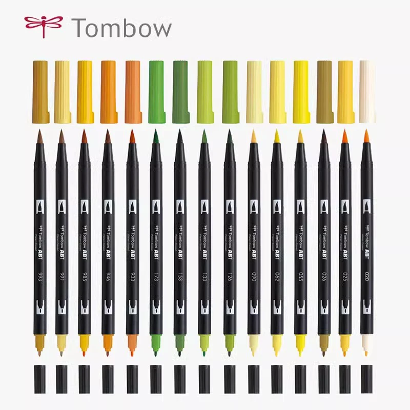 Tombow ABT Dual Brush Pen - 6 Color Set - Fancy