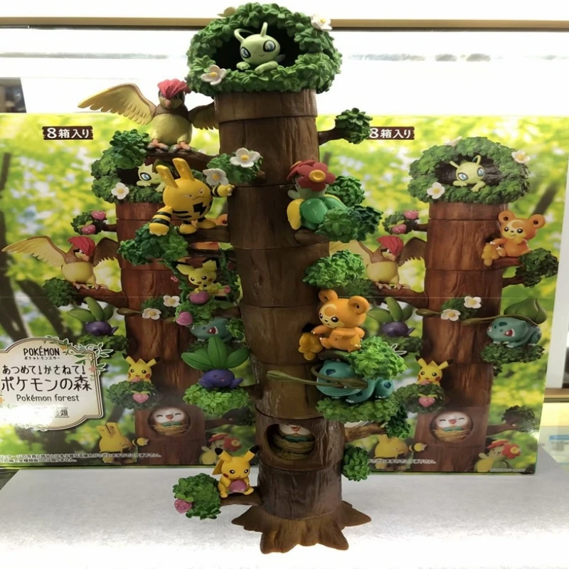 Pokemon Figure Toy Tree Stump Anime Figure Halloween Gengar Pocket