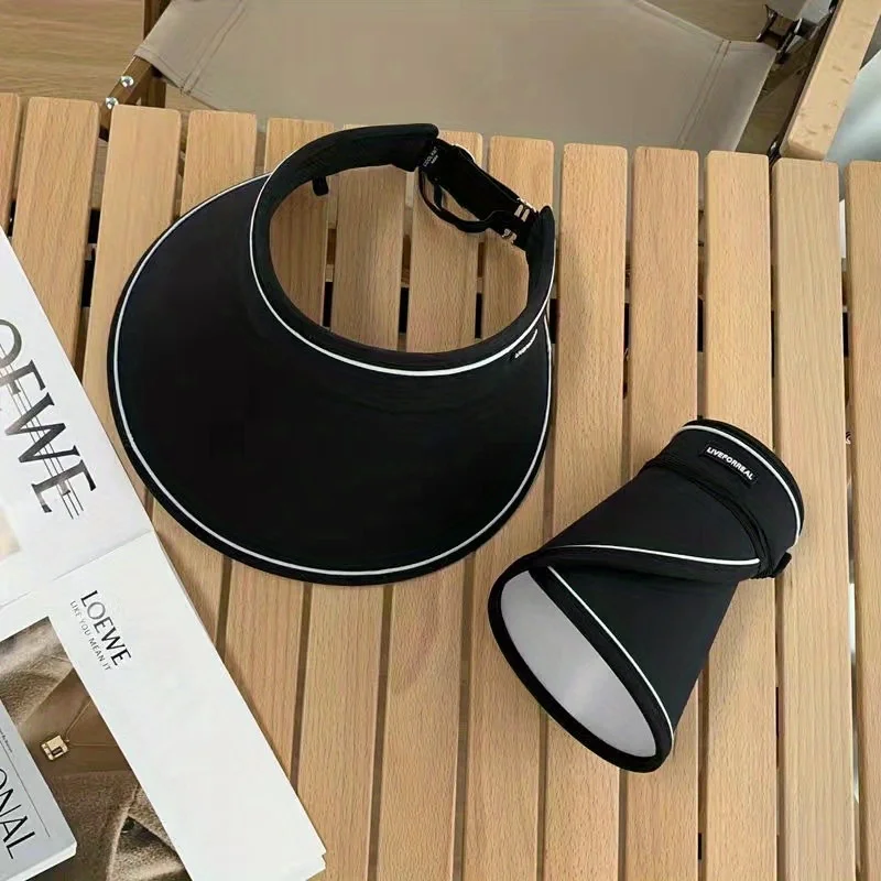 UV Protection Foldable Solid Color Visor Cap Adjustable Breathable Sun Hat For Women Men Summer Travel Sport Hiking Golf Dad Hat sun hat sun protection hat