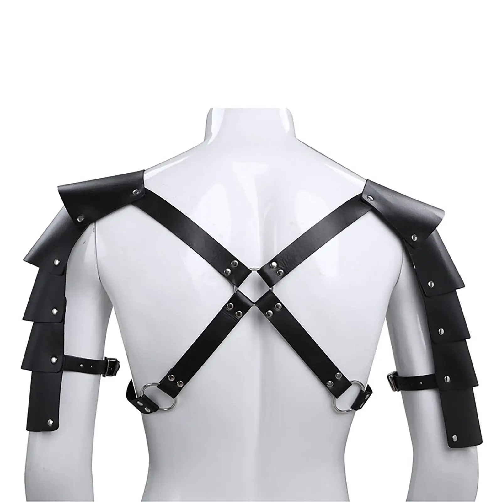 Body Harness for Men Stretchy Fabric Halloween Plus Size Punk Chest Strap Belt