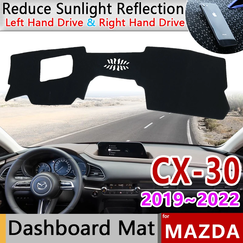 Dashboard Cover Dash Board Mat Carpet Dashmat for Mazda CX30 CX30 CX