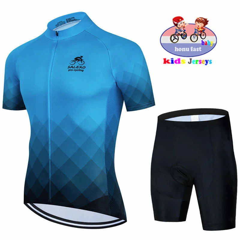 Cycling Jersey Set New Baby Kids Short Sleeve Breathable Children Bike Clothing Boys Quick Dry Summer Uniform