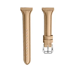 18mm Leather Classic Buckle Wristband - Elegant Replacement Strap - 18mm Universal (Coffee)