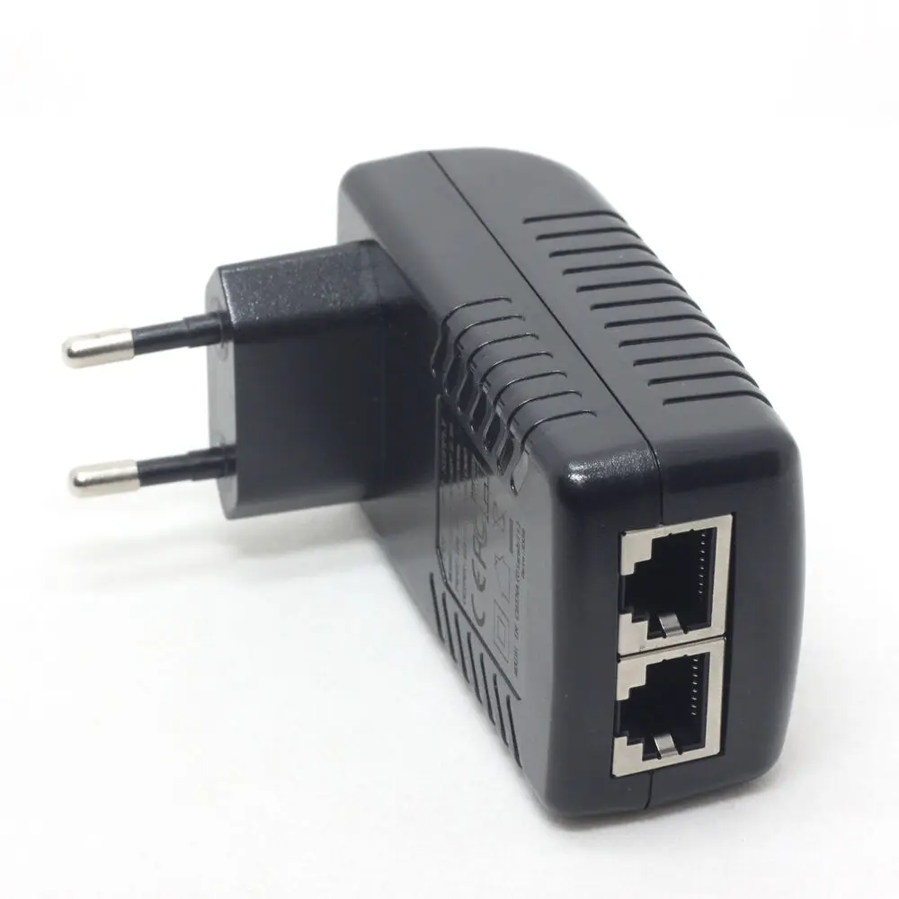 2.5G Gigabit 48V PoE Injector Adapter 802.3at U6 Enterprise (EU AC plug type)-