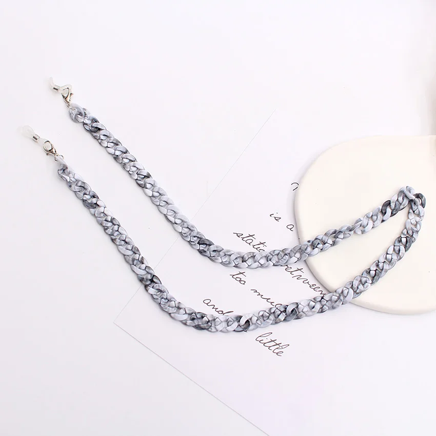 Glasses Chain Acrylic Glasses Chain Fashion Neck Chains Lanyard Pendant Mask Holder Eyeglass Woman Ropes Cord For Glasses Summer Accessories